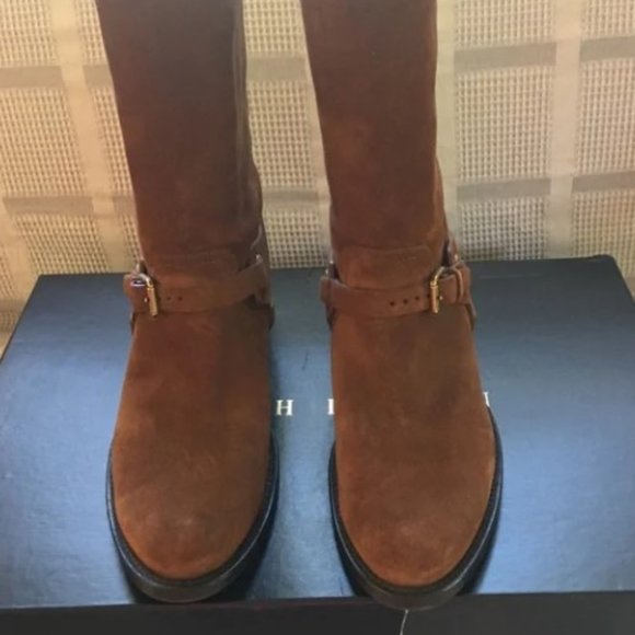 Ralph Lauren Collection Women Isalene Snuff Suede Boots NWB MSRP $995 Size 9.5B - Picture 1 of 5